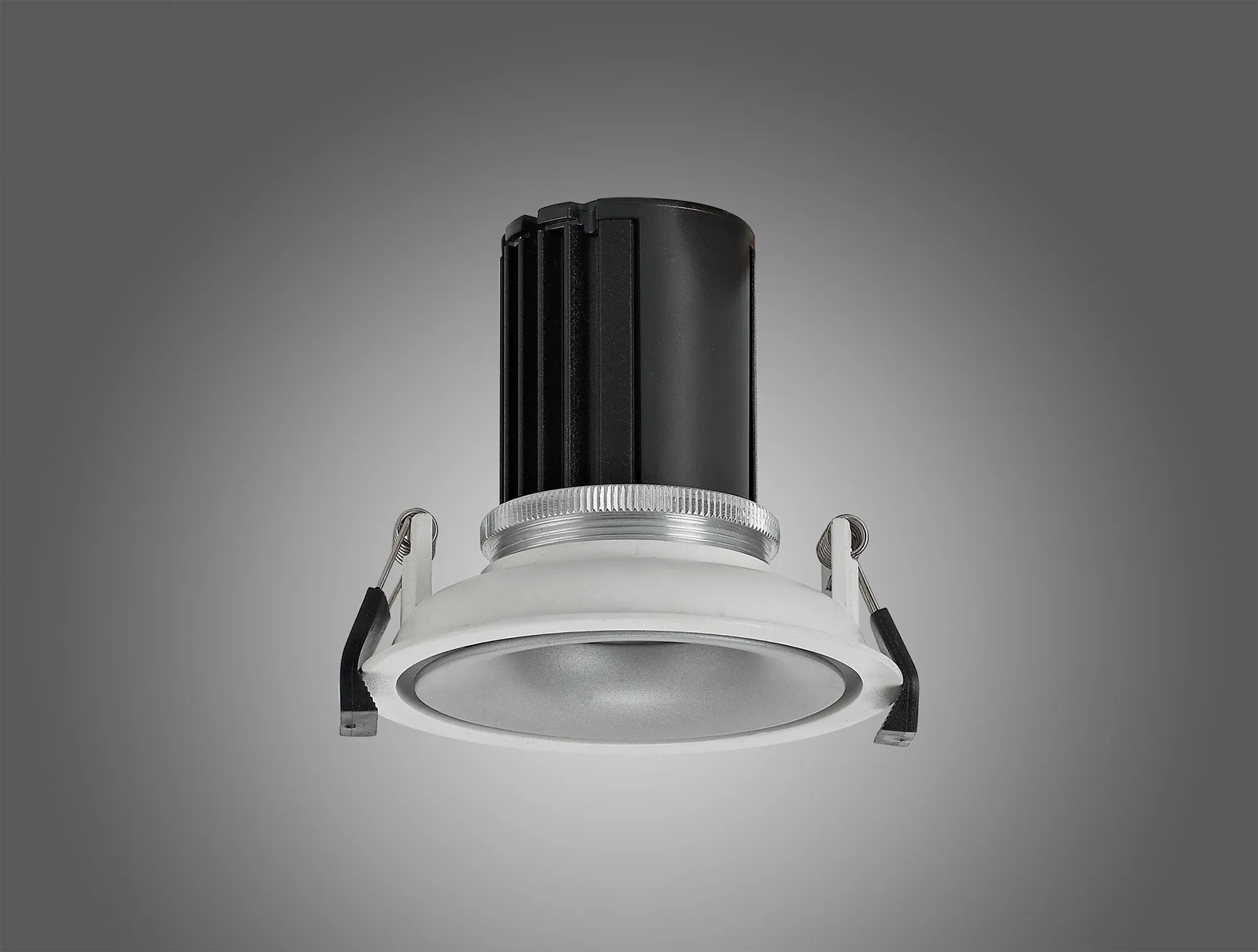 Bolor 10 Tridonic Powered 10W 4000K 810lm 36° CRI>90 LED Engine White/Silver Fixed Recessed Spotlight, IP20 DM201044  Dlux Bolor 10